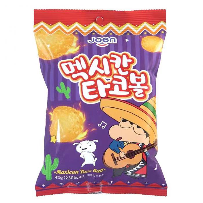 韩国Joen墨西哥风味膨化球42g*24包/件