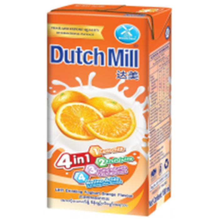 达美橙味酸奶饮品 180ml*4盒*12组/件