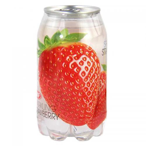 OKF牌草莓味气泡水350ml*24罐/件