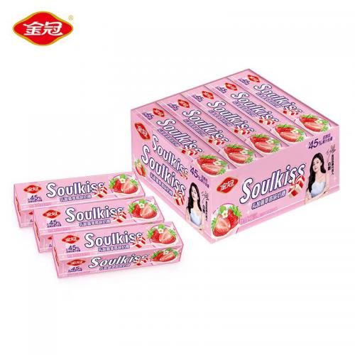 金冠乳酸菌草莓味奶糖33g*10小盒/组