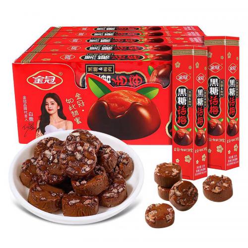 金冠黑糖话梅糖39g*10小盒/组