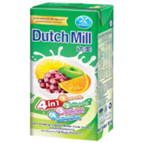 达美混合果味酸奶饮品 180ml*4盒*12组/件