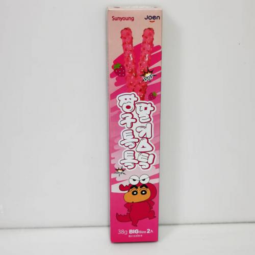 Sunyoung跳跳糖草莓牛奶味涂层饼干...