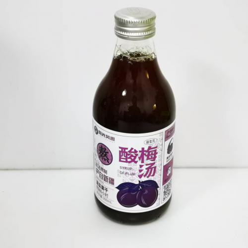 风趣玻璃瓶装酸梅汤植物风味饮料300ml...