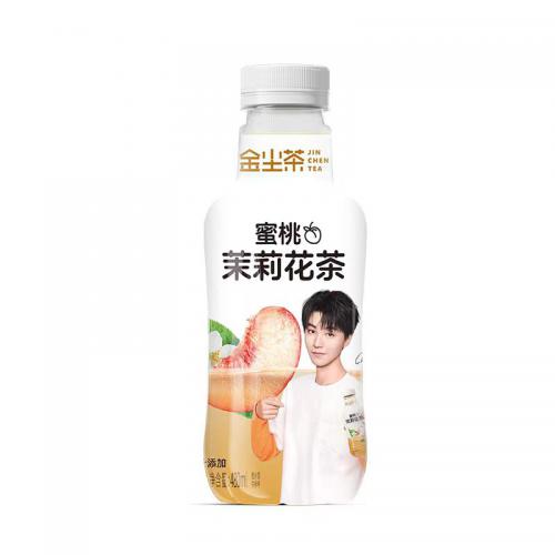 金尘蜜桃茉莉花茶果味茶饮料480ml*1...