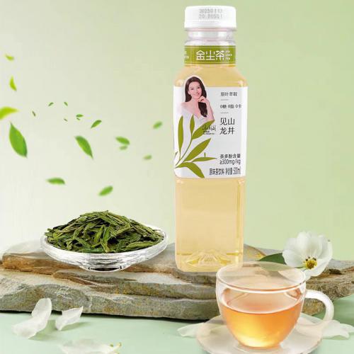 金尘见山龙井茶原味茶饮料500ml*15...