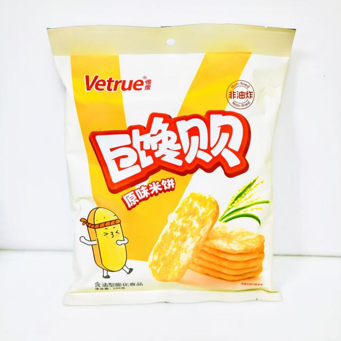Vetrue惟度巨馋贝贝原味米饼108g*24包/件