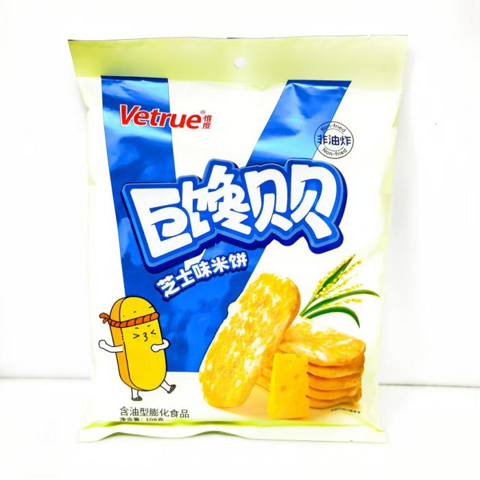 Vetrue惟度巨馋贝贝芝士味米饼108g*24包/件