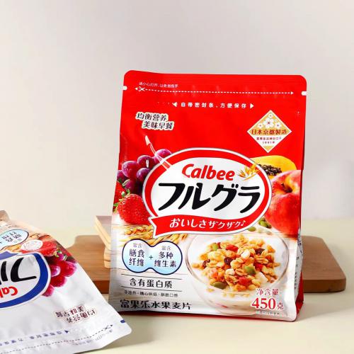 日本Calbee牌富果乐混合水果麦片（红色袋）450g*6袋/件