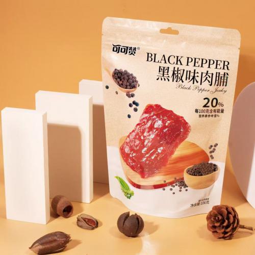可可赞黑胡椒味肉脯106g*20包/件