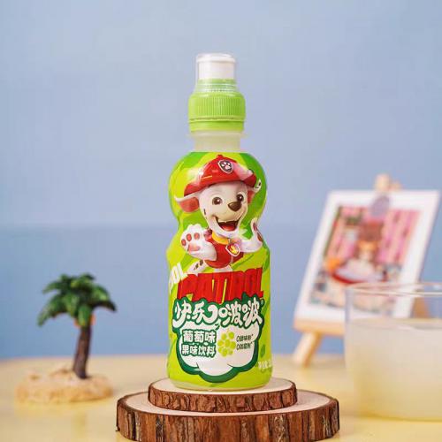 快乐啵啵葡萄味果味饮料235ml*24瓶...