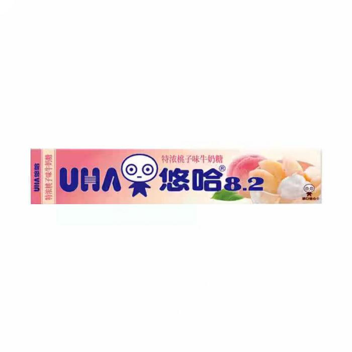 UHA悠哈8.2特浓桃子味牛奶糖(条装)40g*10条/组