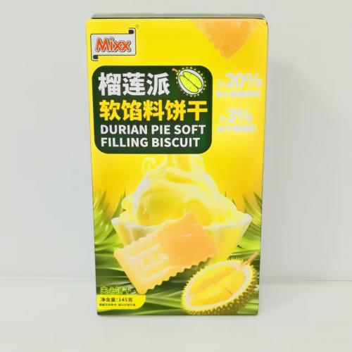 Mixx榴莲派软馅料饼干145g*24盒