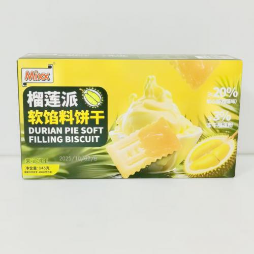 Mixx榴莲派软馅料饼干145g*24盒