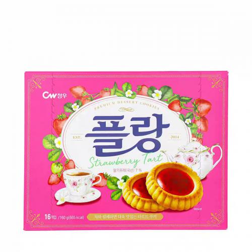 青佑草莓派（蛋挞饼干）160g *8盒/件