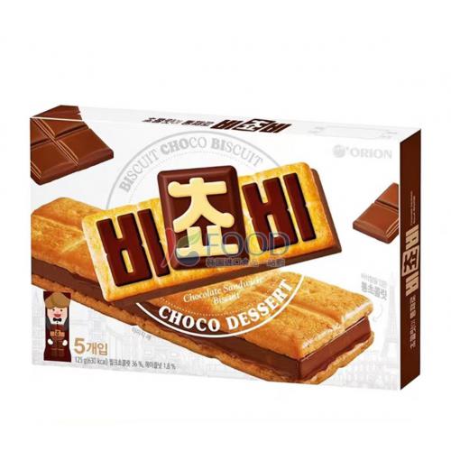好丽友ORION巧克力夹心饼干125g*12盒/件