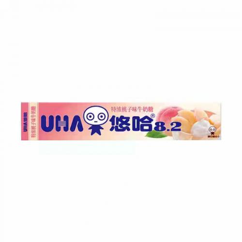 UHA悠哈8.2特浓桃子味牛奶糖(条装)40g*10条/组