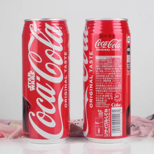 日本可口可乐罐装饮料500ml*24罐/件