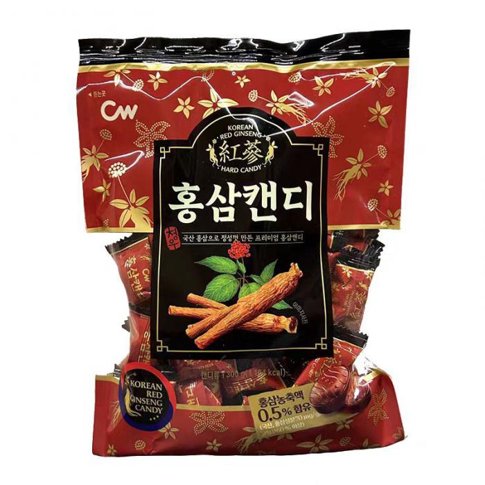 青佑红参味糖果300g*12包/件