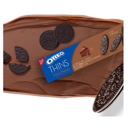 韩国OREO奥利奥巧克力慕斯饼干84g*24盒/件
