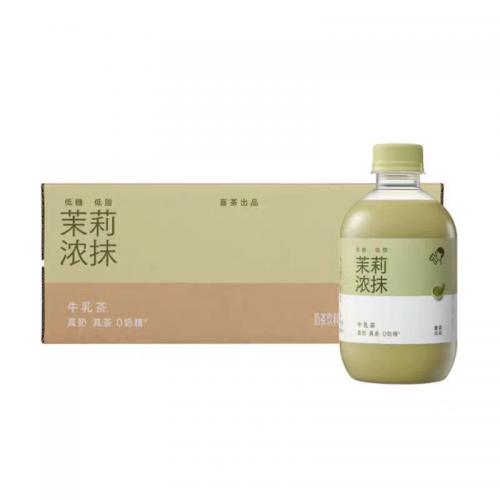 HEYTEA喜茶茉莉浓抹牛乳茶饮料350...