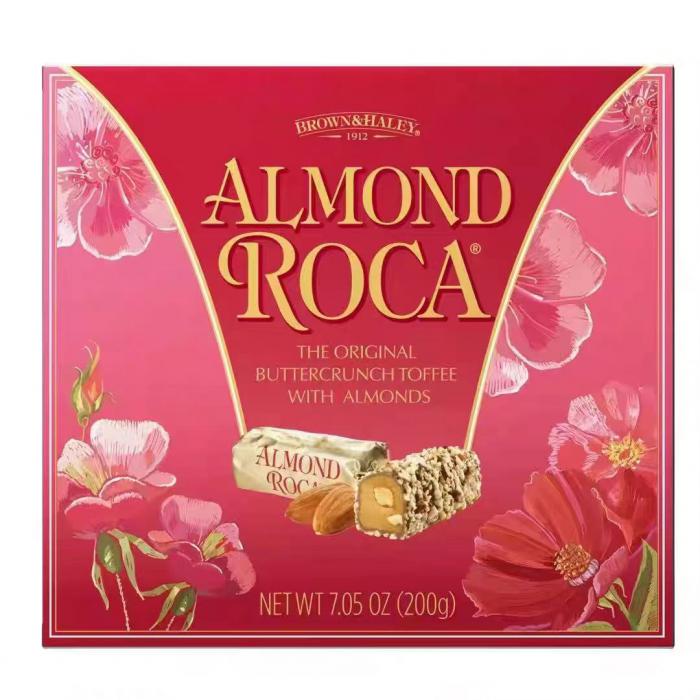 乐家扁桃仁巧克力味糖果200g*12盒/件