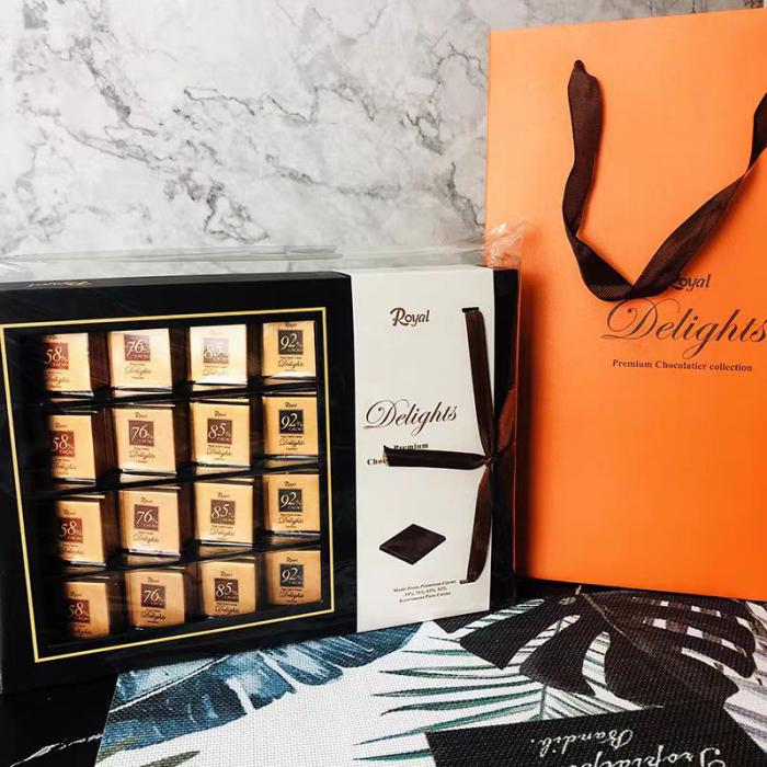 Royal牌精装混装巧克力礼盒（黑色）240g*12盒/件