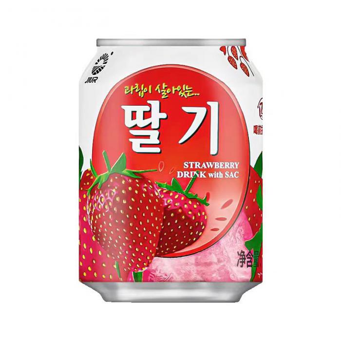九日牌果肉草莓汁饮料238ml*24罐/件