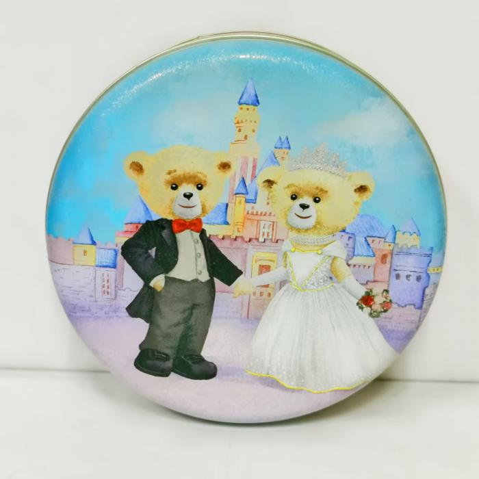 珍妮聪明小熊四味奶油曲奇饼干320g*6罐/组