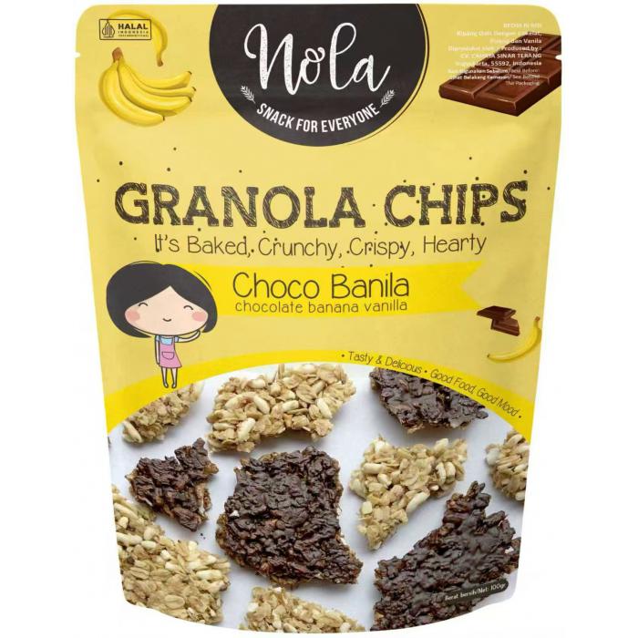 Nola脆能乐巧克力香蕉香草味格兰诺拉燕麦脆片100g