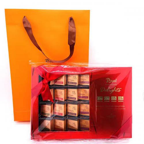 Royal牌精装礼盒73%四味混装巧克力（新款红色）240g*12盒/件