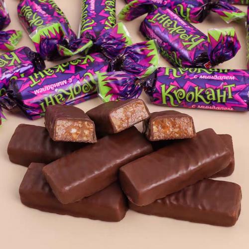 KDV巧克力味夹心糖果（俄罗斯版紫皮糖）500g*10袋/件