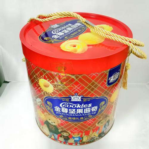 千滋妙金尊坚果曲奇饼干礼盒1.008kg*6提/件