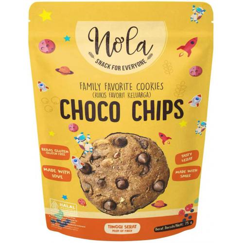 Nola脆能乐碎巧克力味饼干75g*15包/件