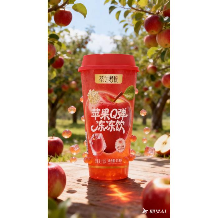茶为君悦苹果Q弹冻冻饮429g*15杯/件