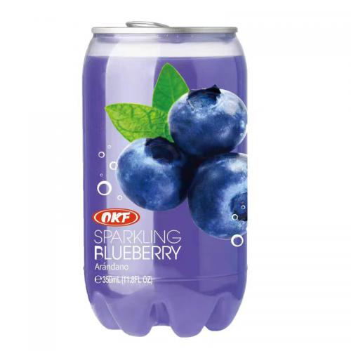 OKF牌蓝莓味气泡水350ml*24罐/件