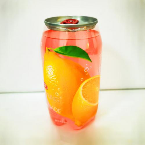 OKF牌粉色柠檬味气泡水350ml*24罐/件