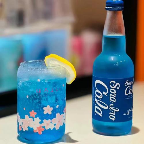 齐藤蓝色可乐味碳酸饮料330ml*20瓶/件