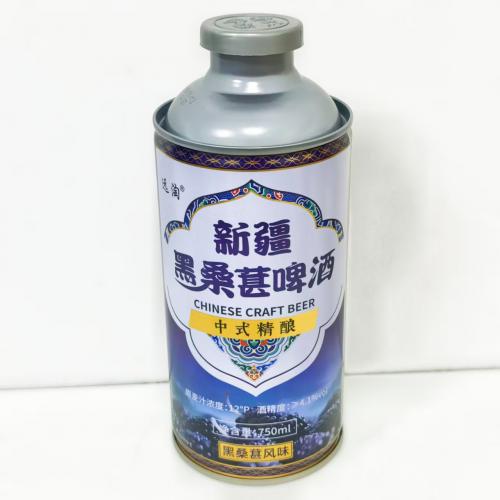 远淘新疆黑桑葚中式精酿啤酒750ml*4瓶*6提/件