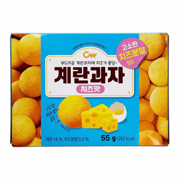 CW青佑芝士味鸡蛋饼55g*10盒/件