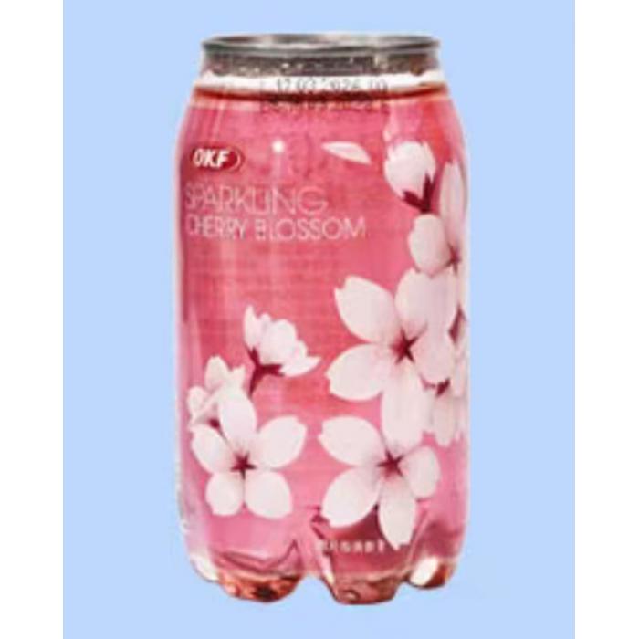 OKF牌樱花味气泡水350ml*24瓶/件
