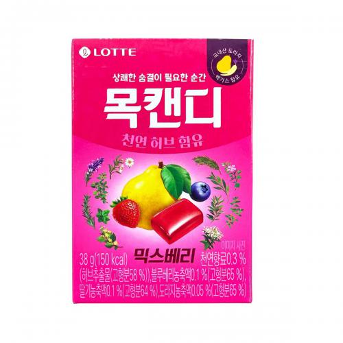 乐天混合水果味薄荷糖38g*12盒/组