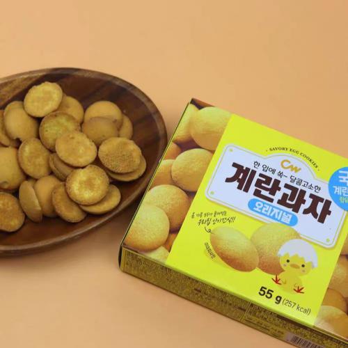 CW青佑原味鸡蛋饼55g1*10盒/件