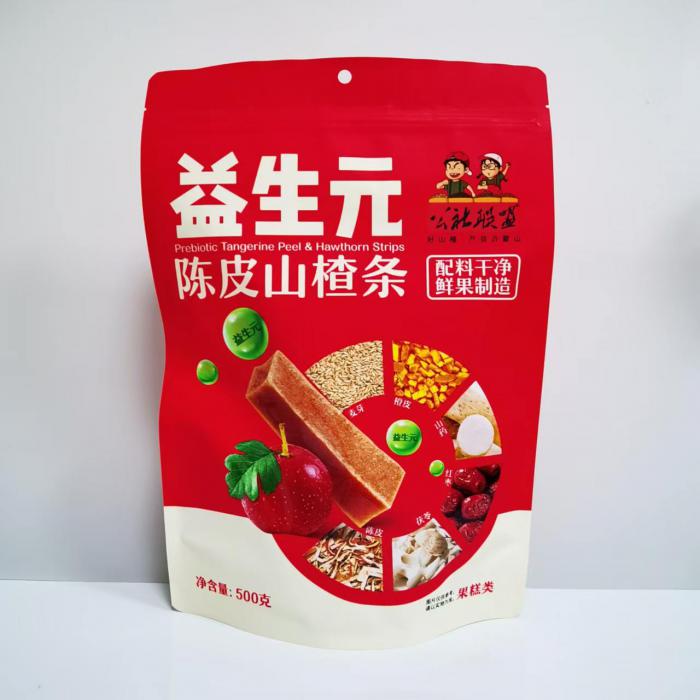 公社联盟益生元陈皮山楂条500g*24袋/件