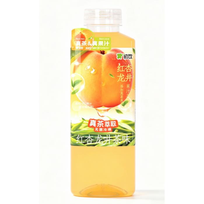 初饮红杏龙井果汁茶饮品500ml*15瓶/件