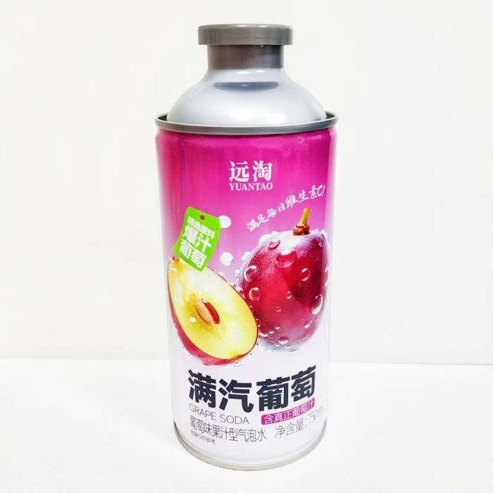 远淘满汽葡萄（葡萄味果汁型气泡水）750ml*6瓶/件