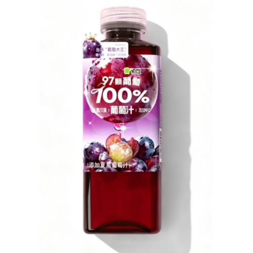 初饮100%葡萄汁500ml*15瓶/件