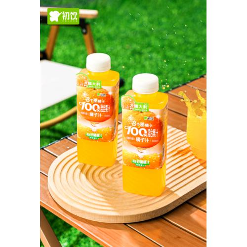 初饮橘子100%混合果汁500ml*15瓶/件