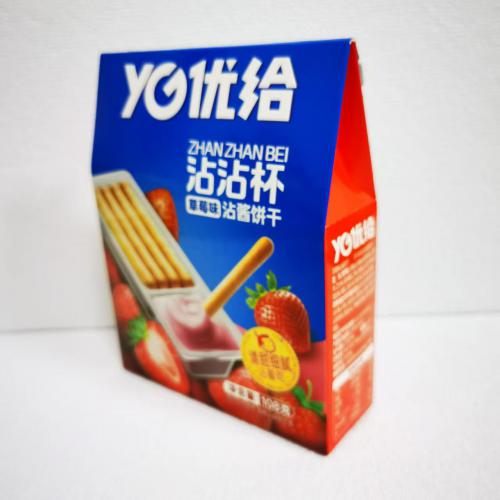 YG优给沾沾杯草莓味沾酱饼干108g*20盒/件
