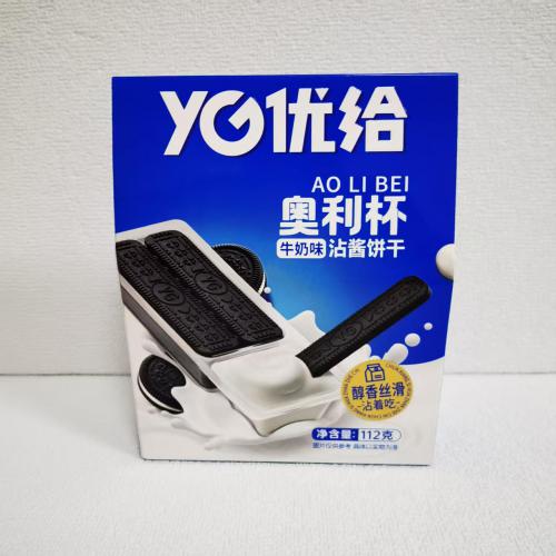 YG优给奥利杯牛奶味沾酱饼干112g*2...
